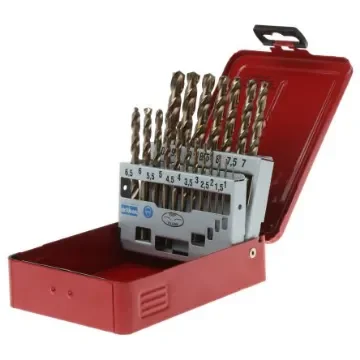 Dormer 19-Piece Twist Drill Bit Set for Multi-Material, 10mm Max, 1mm Min, HSS-E Bits - A295219 product image