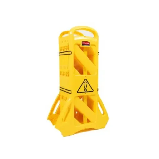 Rubbermaid Commercial Products Yellow PE Folding Barrier - FG9S1100YEL product image
