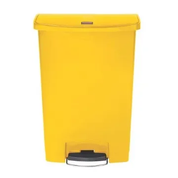 Rubbermaid Commercial Products Slim Jim 90L Yellow Pedal PE, PP Waste Bin - 1883579 product image