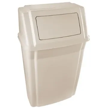 Rubbermaid Commercial Products Slim Jim 56.8L Beige Swing ABS, PP Dustbin - FG782200BEIG product image