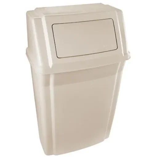 Rubbermaid Commercial Products Slim Jim 56.8L Beige Swing ABS, PP Dustbin - FG782200BEIG product image