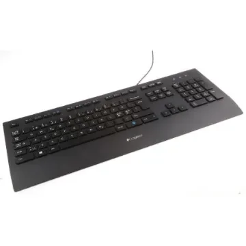 Logitech Wired USB Keyboard, Nordic, Black - 920-005216 product image