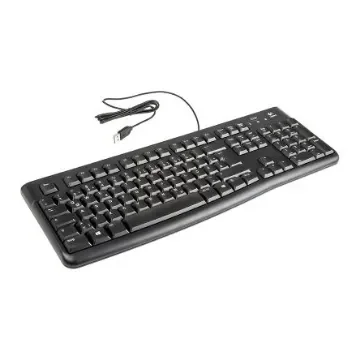 Logitech K120 Wired USB Keyboard, QWERTZ (German), Black - 920-002516 product image
