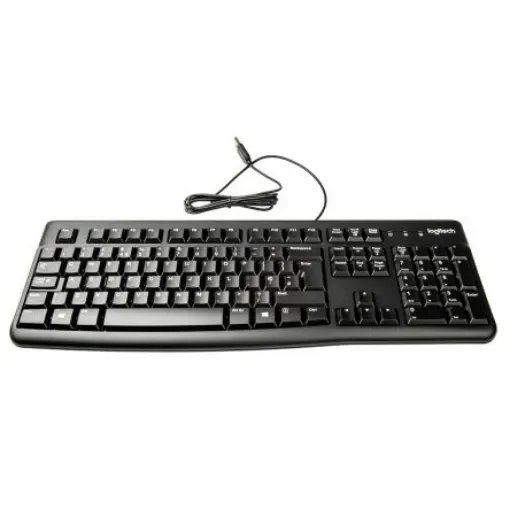 Logitech K120 Wired USB Keyboard, QWERTY (UK), Black - 920-002524 product image