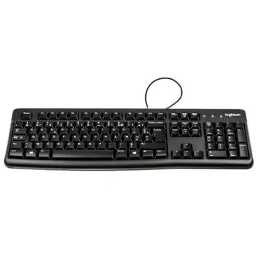 Logitech K120 Wired USB Keyboard, AZERTY, Black - 920-002515 product image