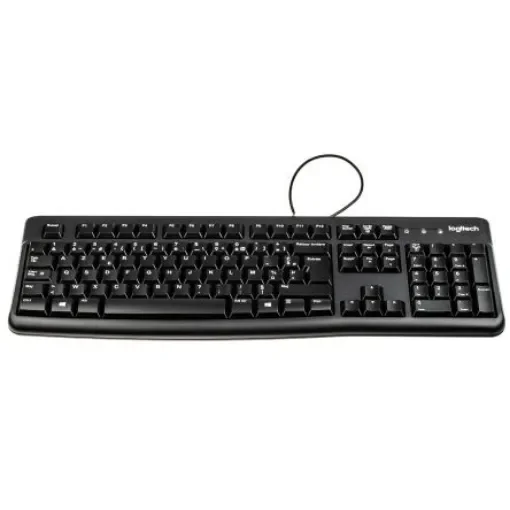 Logitech K120 Wired USB Keyboard, AZERTY, Black - 920-002515 product image