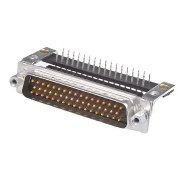 TE Connectivity Amplimite HD-20 50 Way Right Angle Through Hole D-sub Connector Plug, 2.768mm Pitch, with 4-40 UNC, - 5747497-4 product image