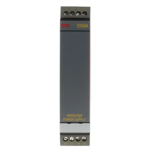 PR Electronics 2 Channel Galvanic Barrier, Repeater power supply, Current, Voltage Input, Current, Voltage Output - 5104AB product image