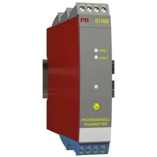 PR Electronics 5100 Series Galvanic Barrier, Current, RTD, Thermocouple, Voltage Input, Current, Voltage, Relay Output, - 5116B product image