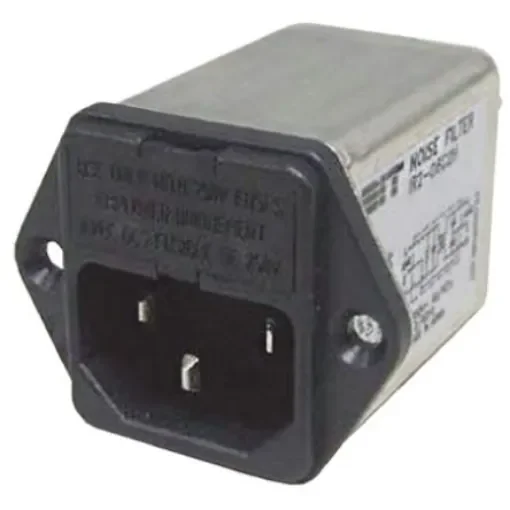 Roxburgh EMC 2A, 250 V ac Male Panel Mount IEC Filter RIR202C2H, Tab 2 Fuse product image