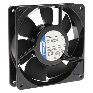 ebm-papst 9900 Series Axial Fan Kit, 230 V ac, AC Operation, 117m³/h, 14W, 119 x 119 x 25mm - 9956-KR0 product image