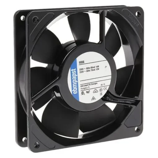 ebm-papst 9900 Series Axial Fan Kit, 230 V ac, AC Operation, 117m³/h, 14W, 119 x 119 x 25mm - 9956-KR0 product image