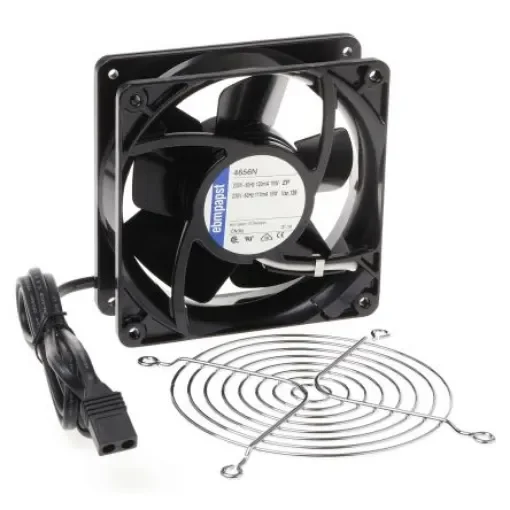 ebm-papst 4000 N Series Axial Fan Kit, 230 V ac, AC Operation, 160m³/h, 19W, 119 x 119 x 38mm - 4656N-KR0 product image