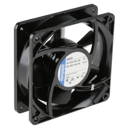 ebm-papst 4000 N Series Axial Fan Kit, 230 V ac, AC Operation, 160m³/h, 19W, 119 x 119 x 38mm - 4650N-KR0 product image