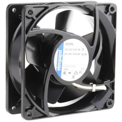 ebm-papst 4000 N Series Axial Fan Kit, 230 V ac, AC Operation, 160m³/h, 19W, 119 x 119 x 38mm - 4656N-KR1 product image