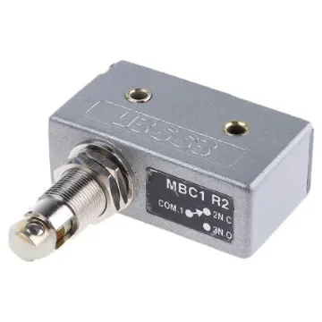 RS PRO Plunger Micro Switch, Screw Terminal, 15 A @ 250 V ac, SP-CO, IP40 - 7972494 product image