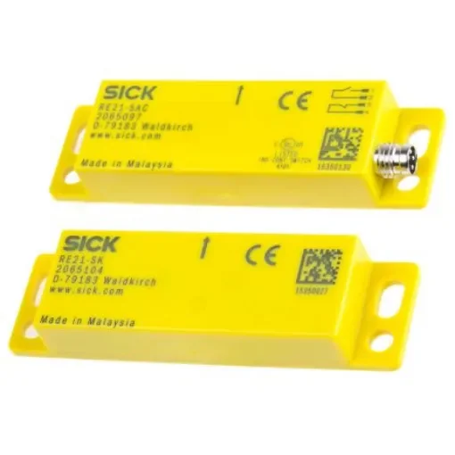 SICK RE21 Series Magnetic Non-Contact Safety Switch, 30V dc, Plastic Housing, NC, M8 - RE21-SAC product image
