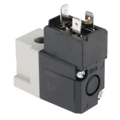 SMC 3/2 Pneumatic Solenoid Valve - Solenoid/Solenoid G 1/8 VT307 Series 24V dc - VT307-5DO1-01F-Q product image