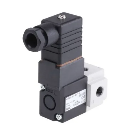 SMC 3/2 Pneumatic Solenoid Valve - Solenoid/Solenoid G 1/8 VT307 Series 24V dc - VT307-5D1-01F-Q product image