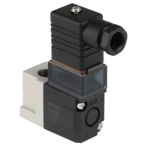 SMC 3/2 Pneumatic Solenoid Valve - Solenoid/Solenoid G 1/4 VT307 Series 240V ac - VT307-7DZ1-02F-Q product image