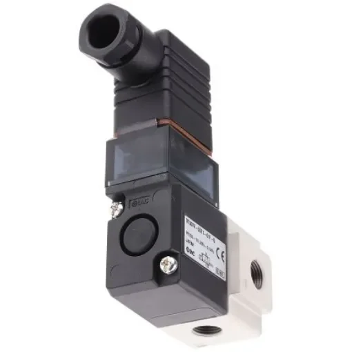 SMC 3/2 Pneumatic Solenoid Valve - Solenoid/Solenoid G 1/8 VT307 Series 24V dc - VT307V-5DZ1-01F-Q product image