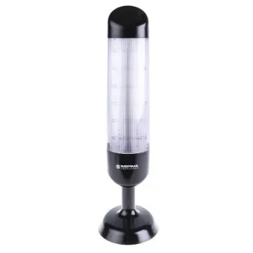 Werma Kompakt Series Clear Buzzer Signal Tower, 3 Lights, 24 V dc, Base Mount - 695.010.55 product image