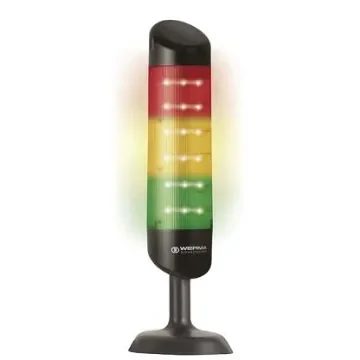 Werma CleanSIGN Series Red/Green/Yellow Buzzer Signal Tower, 3 Lights, 24 V dc, Base Mount - 695.210.55 product image