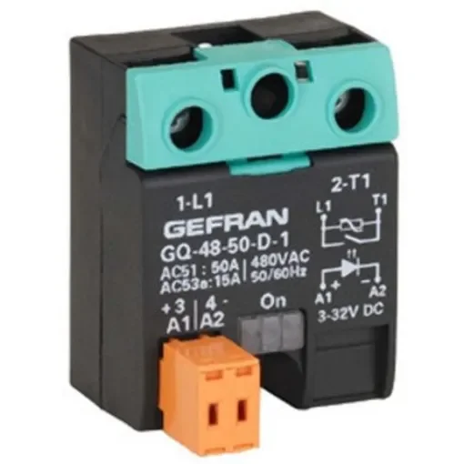 Gefran GQ Series Solid State Relay, 50 A Load, Surface Mount, 230 V ac Load, 260V ac/dc Control - GQ-50-24-A-1-1 (230V/50A) product image