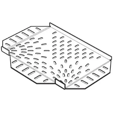 Legrand Light Duty Equal Tee Stainless Steel Cable Tray Accessory, 75 mm Width, 12mm Depth - SST75S product image