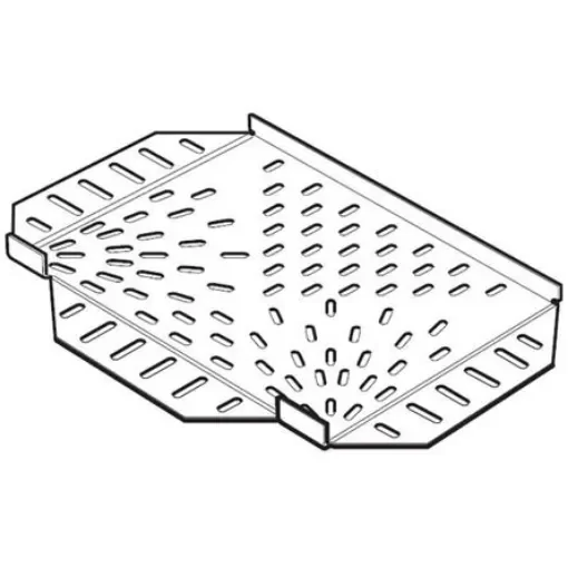 Legrand Light Duty Equal Tee Stainless Steel Cable Tray Accessory, 75 mm Width, 12mm Depth - SST75S product image