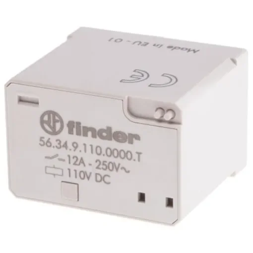 Finder Plug In Power Relay, 110V dc Coil, 12A Switching Current, 4PDT - 56.34.9.110.0000T product image
