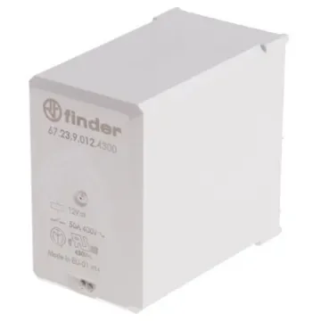 Finder PCB Mount Power Relay, 12V dc Coil, 50A Switching Current, 3P-NO - 67.23.9.012.4300 product image