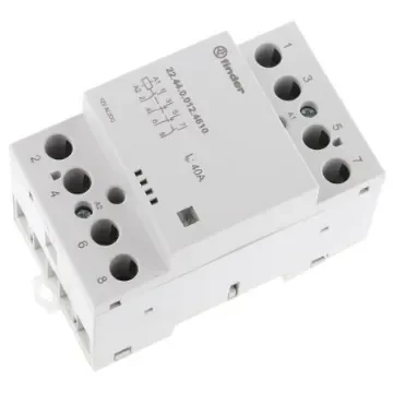 Finder 22 Series Contactor, 12 V ac/dc Coil, 4-Pole, 40 A - 22.44.0.012.4610 product image