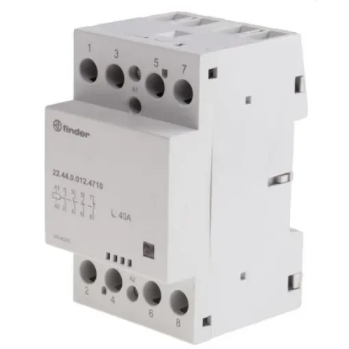 Finder 22 Series Contactor, 12 V ac/dc Coil, 4-Pole, 40 A - 22.44.0.012.4710 product image