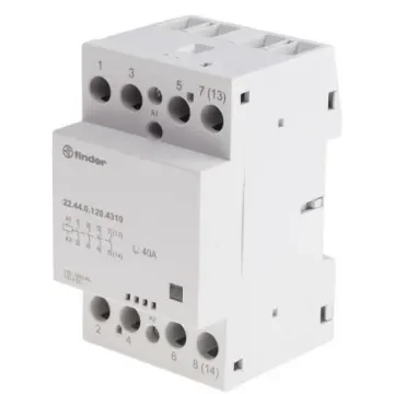 Finder 22 Series Contactor, 125 V ac Coil, 4-Pole, 40 A - 22.44.0.120.4310 product image