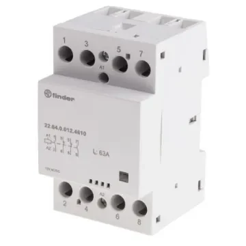 Finder 22 Series Contactor, 12 V ac/dc Coil, 4-Pole, 63 A - 22.64.0.012.4610 product image