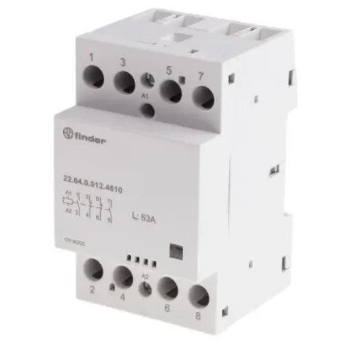 Finder 22 Series Contactor, 12 V ac/dc Coil, 4-Pole, 63 A - 22.64.0.012.4610 product image