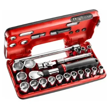 Facom 21-Piece Metric 1/2 in Standard Socket Set with Ratchet, 6 point - SXL.DBOX1PB product image