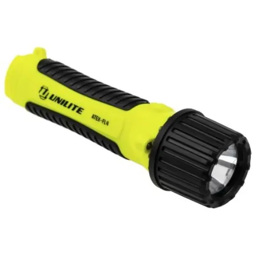 Unilite ATEX LED Torch Yellow 150 lm, 174 mm - ATEX-FL4 product image
