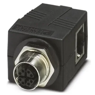 Phoenix Contact VS-BH-M12FSX Series Female RJ45 Connector, Rear Mount, Cat6a Right Angle - 1404548 product image