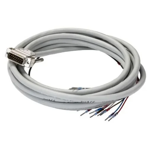 Phoenix Contact Male 15 Pin D-sub Unterminated Cable, 4m PVC, CABLE-D-15SUB/M/OE/0.25/S/4.0M Series - 2926483 product image