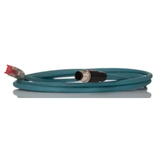 Phoenix ContactNBC-MS/ 2.0-94B/R4AC SCO US, 2m Cat5, Blue M12 to Male RJ45 Male, Aluminium Foil, Tinned Copper Braid - 1406117 product image