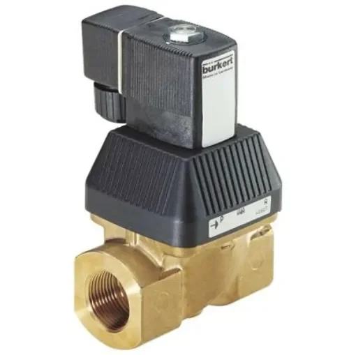 Burkert Solenoid Valve 221676, 2 port(s) , NC, 110 V ac, 1/4in product image