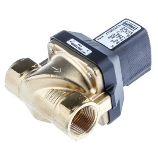 Burkert Solenoid Valve 221632, 2 port(s) , NC, 110 V ac, 3/4in product image