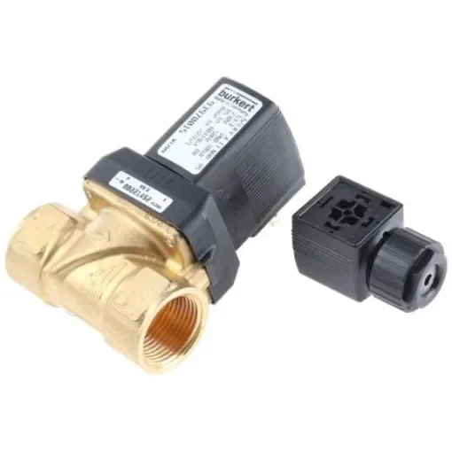 Burkert Solenoid Valve 221621, 2 port(s) , NC, 230 V ac, 3/4in product image