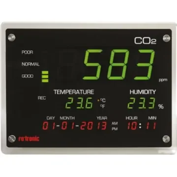 Rotronic Instruments CO2-DISPLAY Air Quality Data Logger, USB - CO2-DISPLAYRS product image