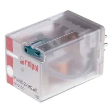 Relpol Plug In Power Relay, 12V dc Coil, 10A Switching Current, 3PDT - R15-2013-23-1012-WTL product image