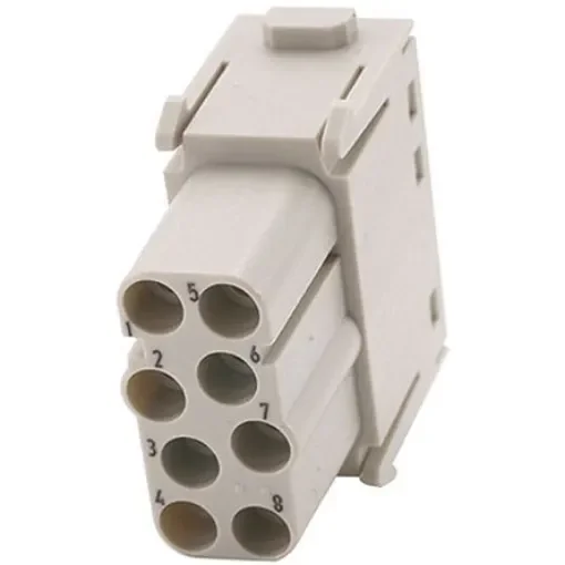 HARTING Heavy Duty Power Connector Module, 16A, Female, Han-Modular Series, 8 Contacts - 09140082734 product image