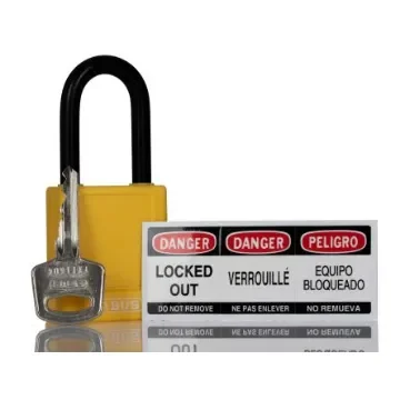 ABUS Key Weatherproof Aluminium, Steel Safety Padlock, 6.5mm Shackle, 38mm Body - 74/40YELLOW KD product image