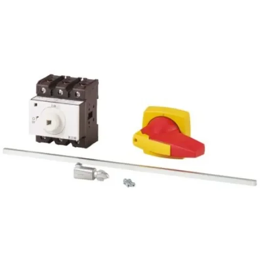 Eaton 3P Pole Panel Mount Isolator Switch - 100A Maximum Current, 45kW Power Rating, IP65 - 172826 P3-100/M4/K2-PR product image